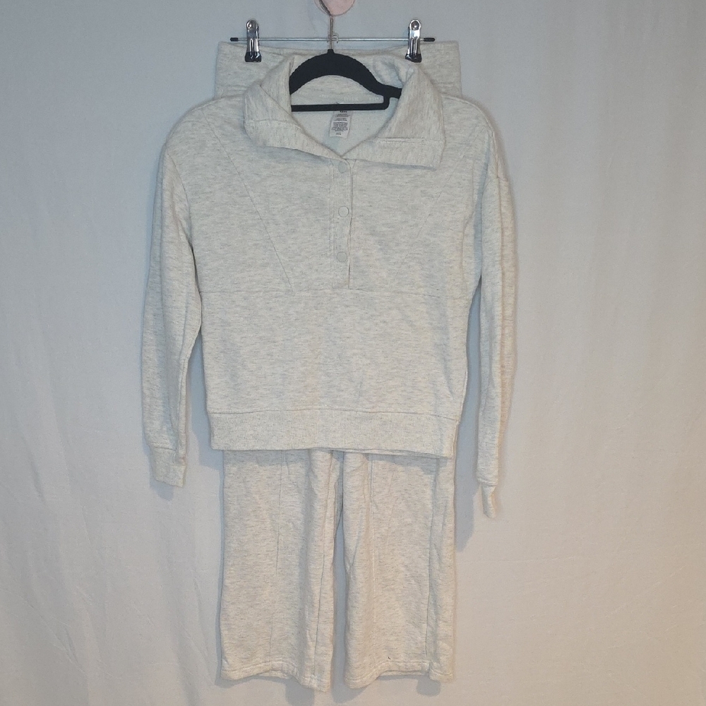 RBX Creamy Grey Track Pants & Joggers Set